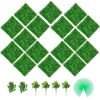 VEVOR Artificial Boxwood Panels, 16 PCS 20"x20" Boxwood Hedge Wall Panels, PE Artificial Grass Backdrop Wall 1.6"