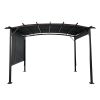 12 x 9 Ft Outdoor Pergola Patio Gazebo,Retractable Shade Canopy,Steel Frame Grape Gazebo,Sun shelter Pergola for Gardens,Terraces