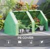 Portable Tunnel Greenhouse Outdoor Garden Mini with Large Zipper Doors & Water/UV PE Cover 6' x 3' x 3'