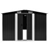 Garden Shed 101.2"x192.5"x71.3" Metal Anthracite