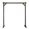 7.2ft Wooden Wedding Arch Dark Brown