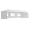 10x30' Outdoor Garden Gazebo Wedding Party Tent Canopy Marquee with 5 Removable Sidewalls