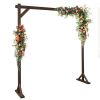 7.2ft Wooden Wedding Arch Dark Brown