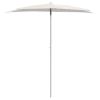 Garden Half Parasol with Pole 70.9"x35.4" Sand