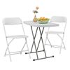 76*50*70.5cm Liftable Garden Plastic Table White