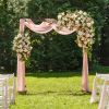 7.2ft Wooden Wedding Arch Dark Brown