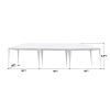 10x30' Outdoor Garden Gazebo Wedding Party Tent Canopy Marquee with 5 Removable Sidewalls