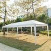 10x30' Outdoor Garden Gazebo Wedding Party Tent Canopy Marquee with 5 Removable Sidewalls