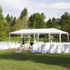 10x30' Outdoor Garden Gazebo Wedding Party Tent Canopy Marquee with 5 Removable Sidewalls